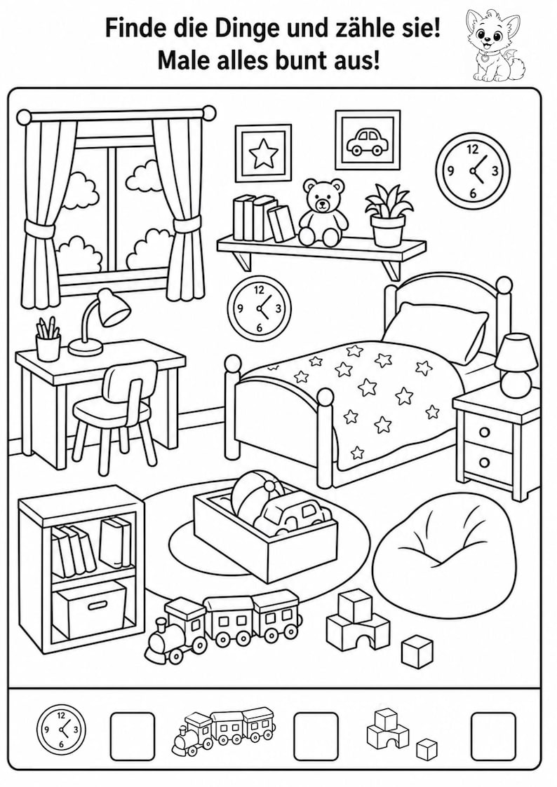 Suchbilder Kinder Ab 4 Medium, 20 Arbeitsblätter PDF, Konzentration