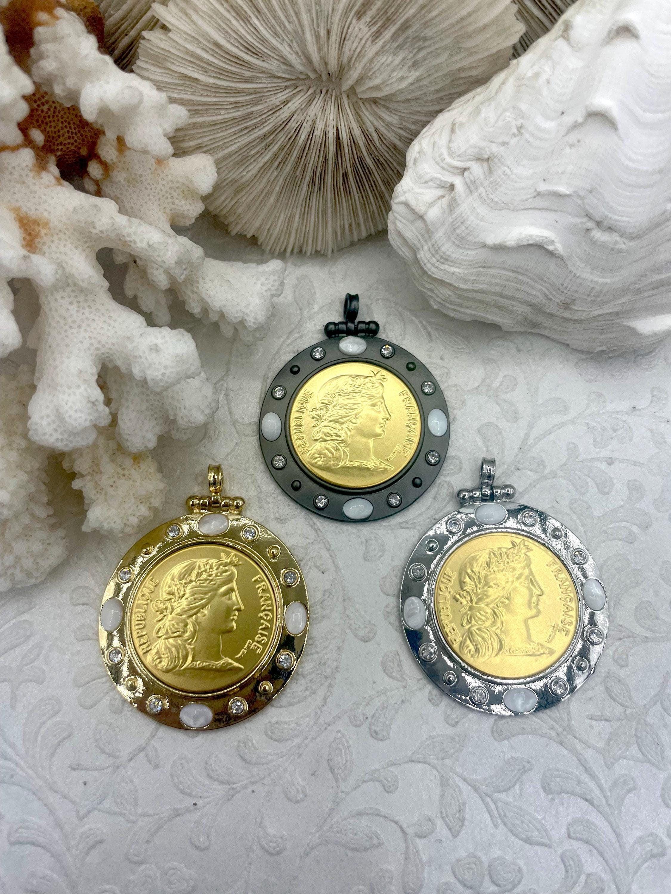 Republique francaise gold coin - Etsy 日本