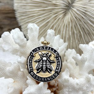 French Bee Coin Pendant, Assurance l'Abeille Medal W/Bail Founded 1857 30 mm, Replica Medals Assurance l'Abeille Medal with bail Fast Ship