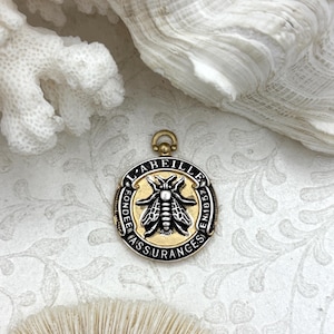 French Bee Coin Pendant, Assurance l'Abeille Medal W/Bail Founded 1857 30 mm, Replica Medals Assurance l'Abeille Medal with bail Fast Ship