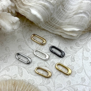 Oval Spring Gate Clasp, Necklace Extender, DIY Jewelry Findings