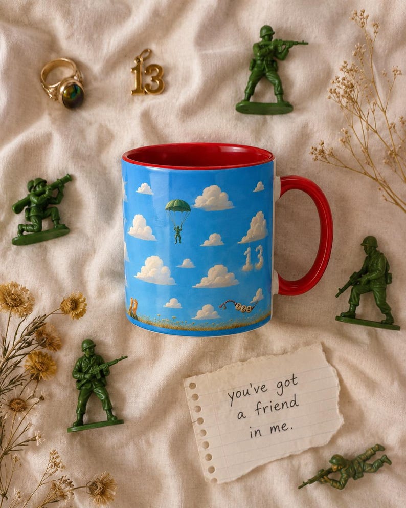 Taza de la habitación de Andy — Lo sabía, te conocía — Taza de café con diseño de nubes inspirada en Toy Story — Regalo para fans de Taylor Swift imagen 11