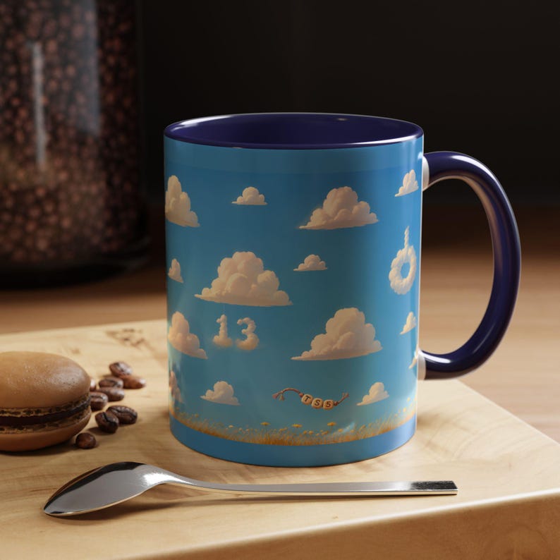 Taza de la habitación de Andy — Lo sabía, te conocía — Taza de café con diseño de nubes inspirada en Toy Story — Regalo para fans de Taylor Swift imagen 3