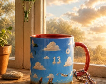 Andy's Room Mug — I Knew It I Knew You — Toy Story Inspired Cloud Wallpaper Coffee Mug — Swiftie Gift