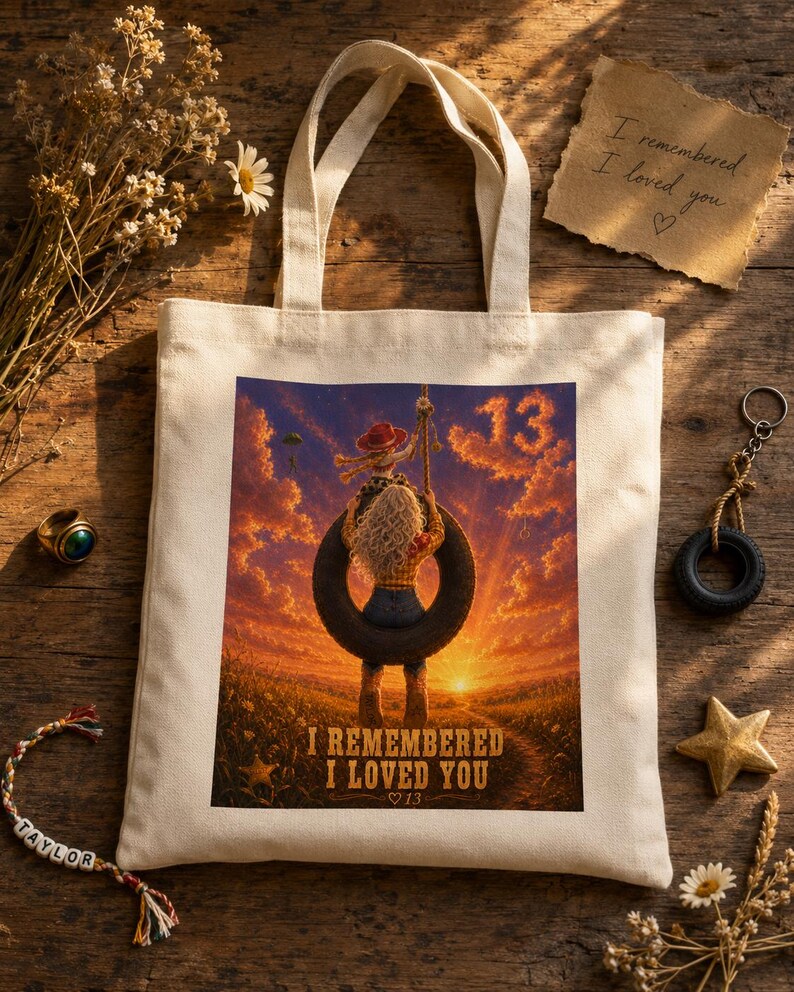 I Knew It I Knew You & I Remembered I Loved You Tote — Swiftie Toy Story 5 Crossover — TS5 画像 7