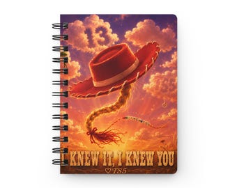 Diario en espiral "Lo sabía, te conocía" — Recordé que te amaba — Cuaderno Swiftie x Toy Story 5 — Regalo TS5