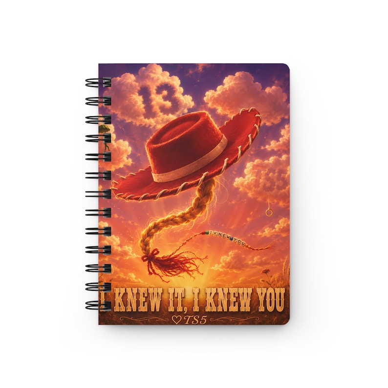 I Knew It I Knew You Spiral Journal — I Remembered I Loved You — Swiftie x Toy Story 5 Notebook — TS5 Gift image 1