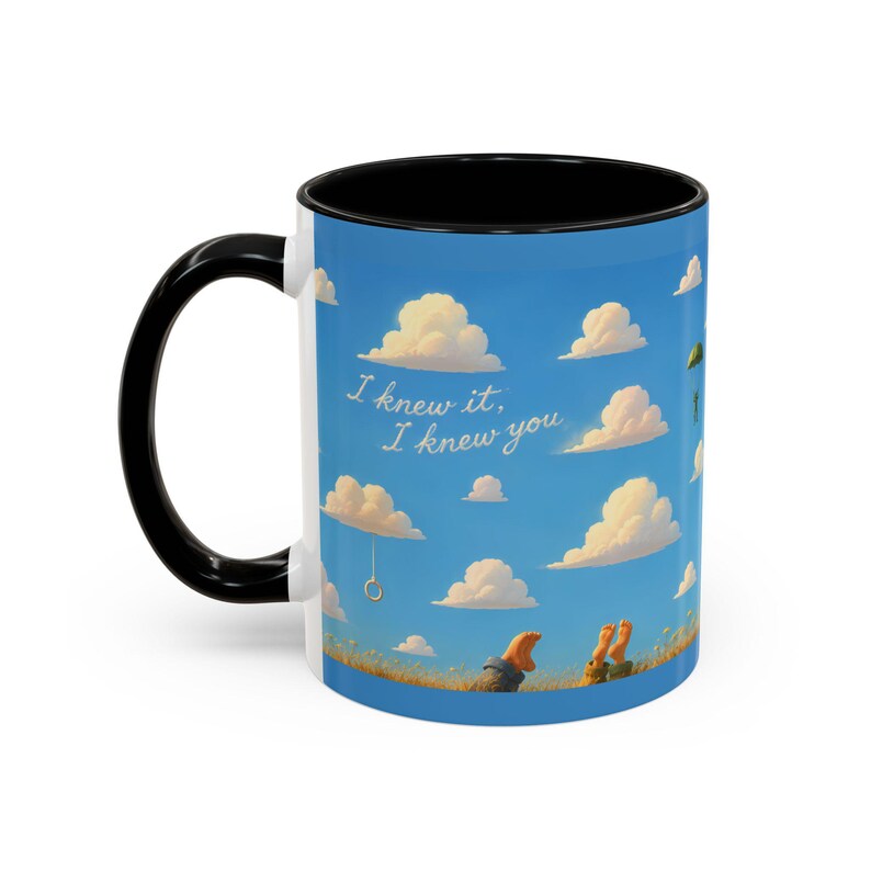 Taza de la habitación de Andy — Lo sabía, te conocía — Taza de café con diseño de nubes inspirada en Toy Story — Regalo para fans de Taylor Swift imagen 2