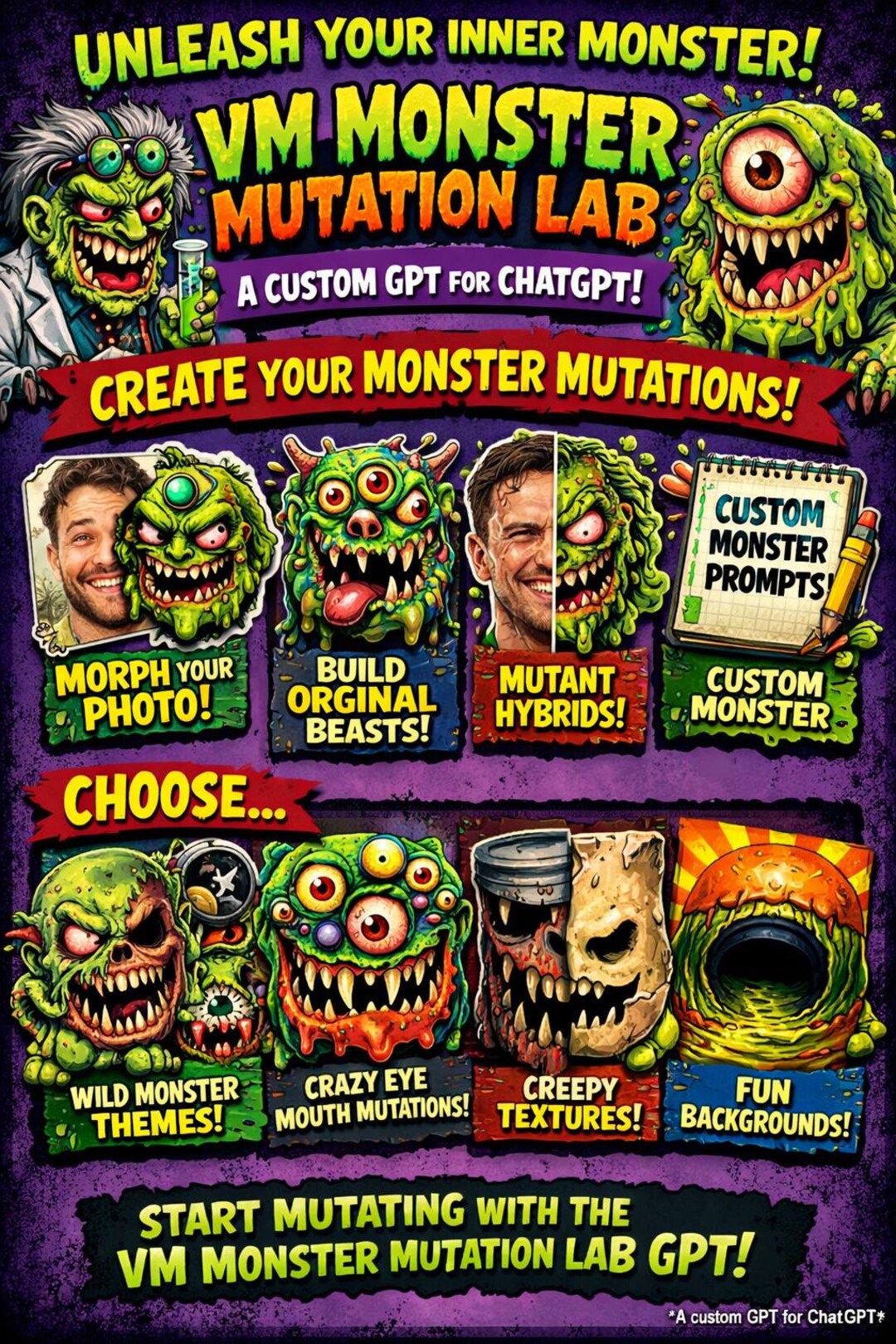 Monster Mutation VM Monster Mutation Lab - Etsy