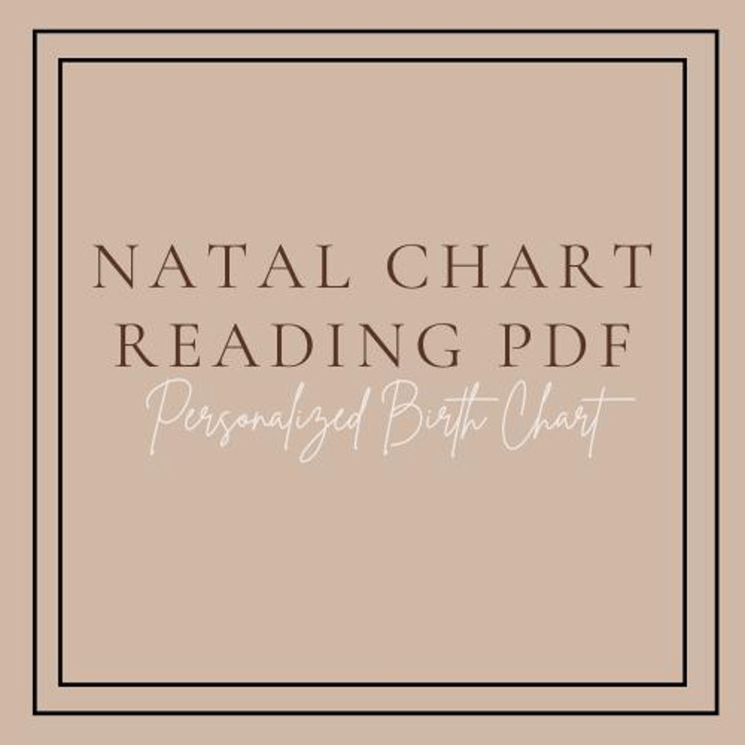 Natal Chart Reading PDF | Personalized Birth Chart Interpretation ...