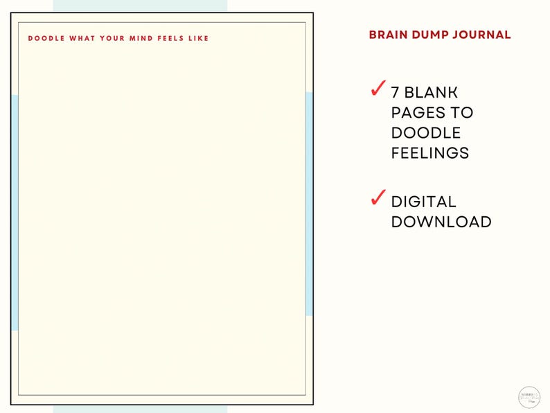 Brain Dump Journal Printable – Anxiety Relief Writing Pages – Digital PDF – US Letter Size - Etsy