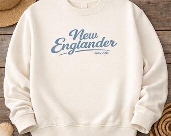 New Englander Crewneck, Comfort Colors East Coast Sweatshirt, Gift for Her, Coastal Grandmother Vintage Vibes