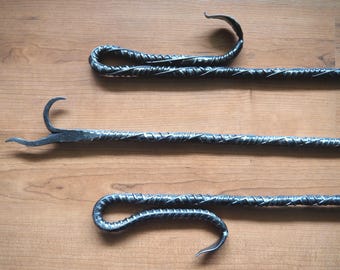 Fire Poker Hand Forged | Iron Anniversary 6 Year Marriage | Father's Day | Wedding Party Gift