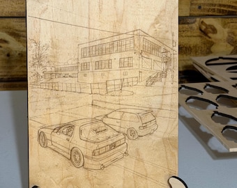 Aangepaste lasergegraveerde foto's