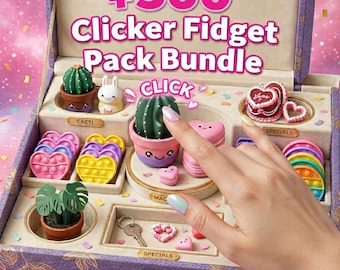 500+ Clicker Fidget Bundle STL | Mega 3D Print Fidget Pack | Sensory Toy 3MF | Digital Download | Desk Fidgets | ADHD Toy Files