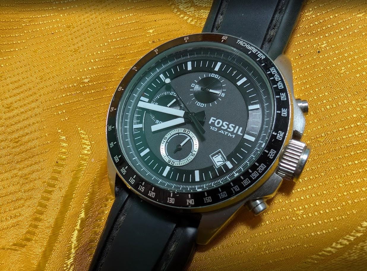 Vintage Fossil Chronograph - Etsy display picture 3