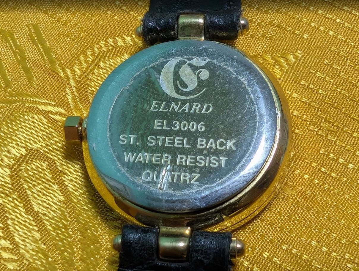 Elnard vintage watch ELNARD CHRONOGRAPH SUN/MOON PHASE Gold Rotating Bezel Case  main image 3