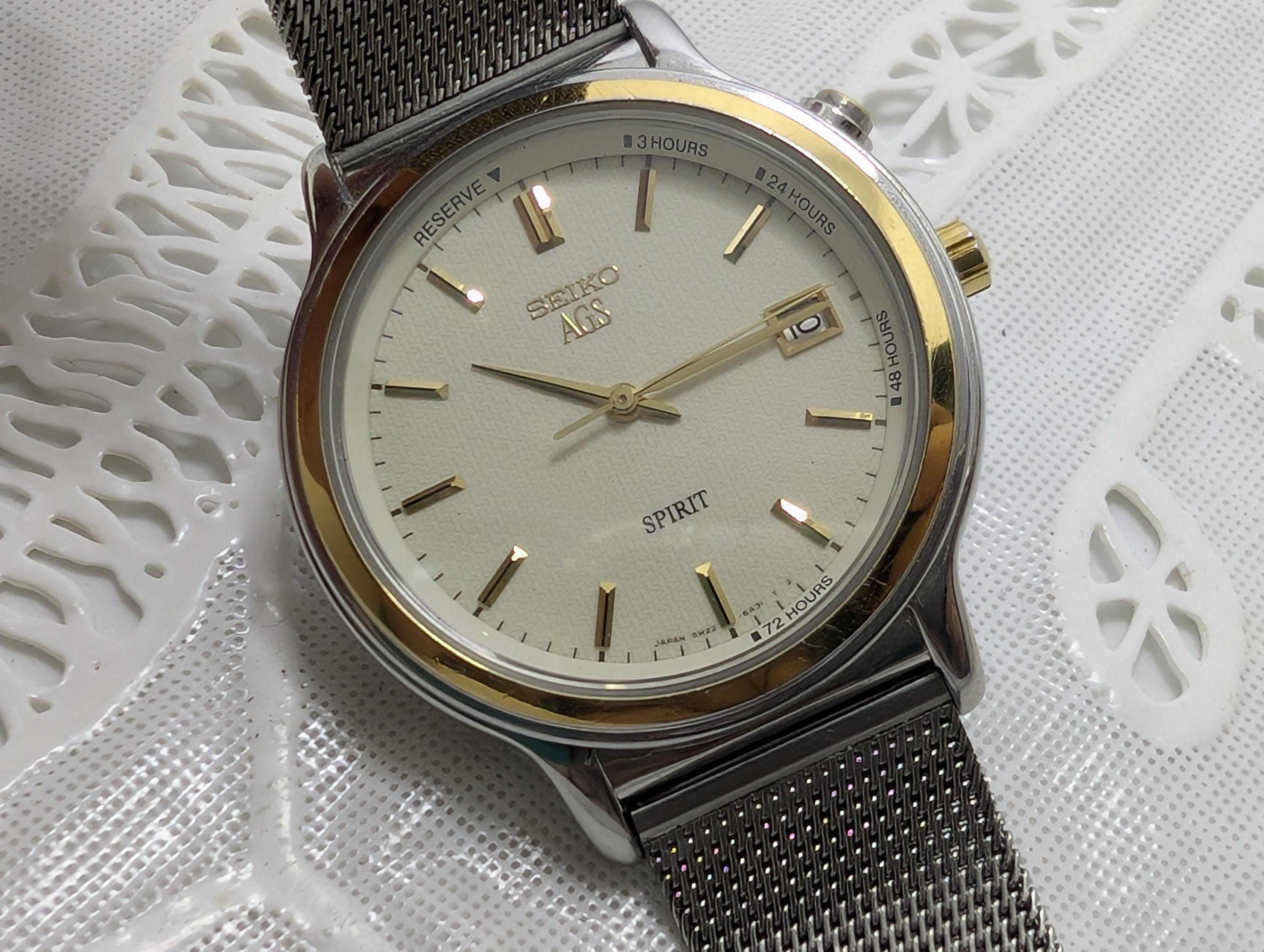Seiko kinetic 5m42 - Etsy 日本