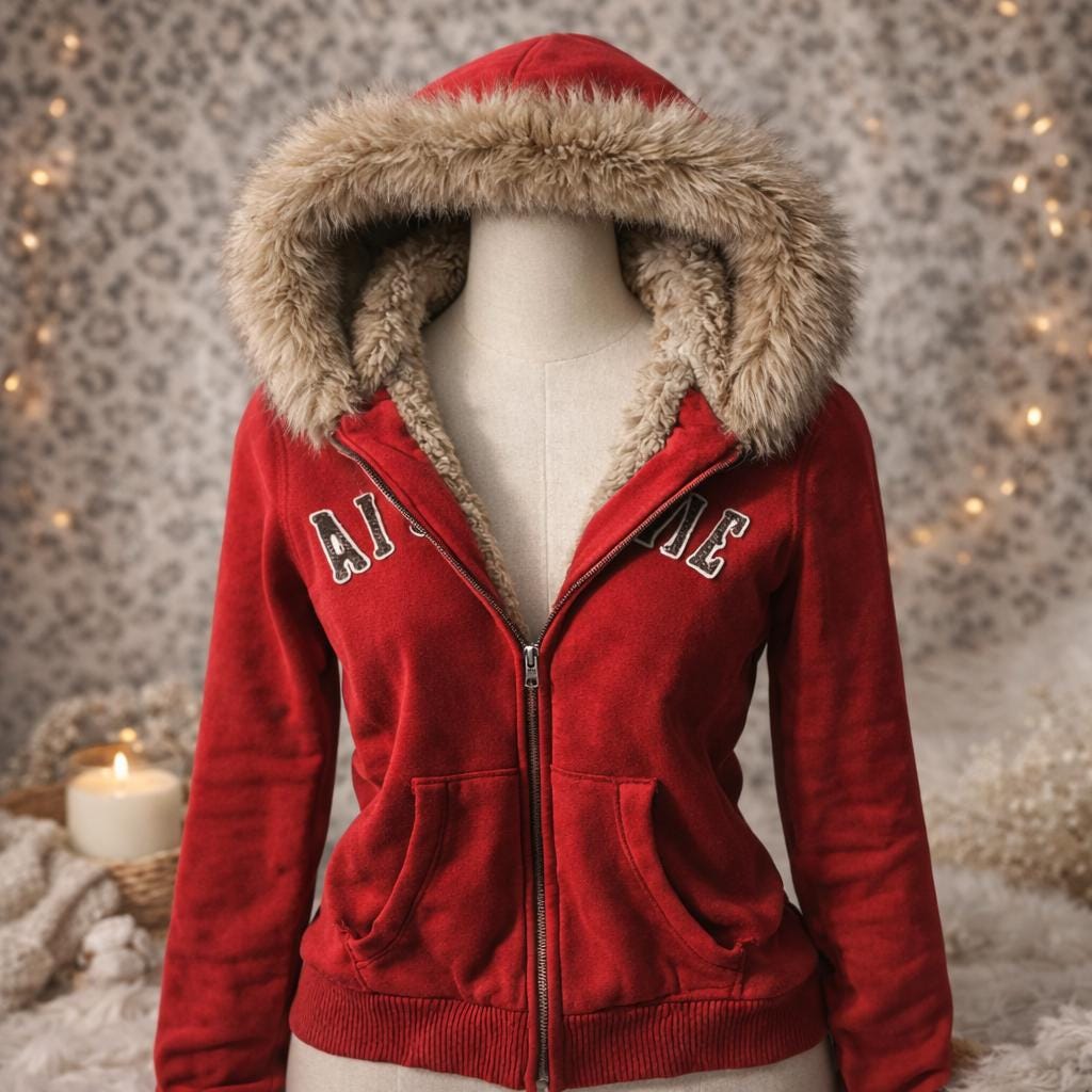 Fur Lined 2000s Hoodie - Etsy