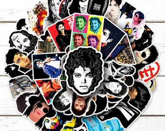 50PCS M*h*el Ja*k*on Graffiti Stickers,Pop Vinyl Stickers for Laptops,Water Bottles,Scrapbooking & Fans Gifts,Music Enthusiast