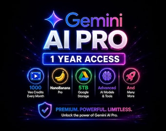 Gemini Ai Pro 1 Year Full Access | Instant Delivery