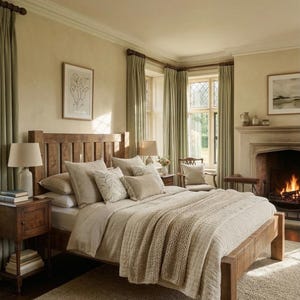 The Sovereign Low Footend | Chunky Solid Wood Bed Frame | Rustic Farmhouse Style | Handmade Sustainable Timber | Heavy Duty Wooden Base