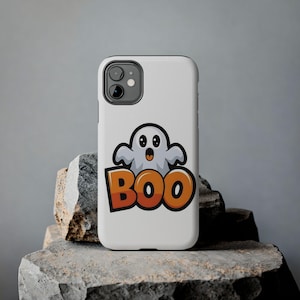 Cute Ghost BOO phone case | Halloween spooky design