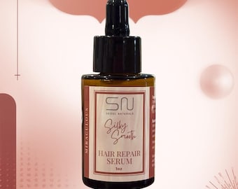 Silky Smooth Hair Repair Serum with Batana Oil, Squalane, and Panthenol, 1 oz
