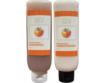 Seoul Naturals Persimmon Haarpflege-Set, Shampoo und Conditioner, nährend und geruchsneutralisierend, 8 Unze