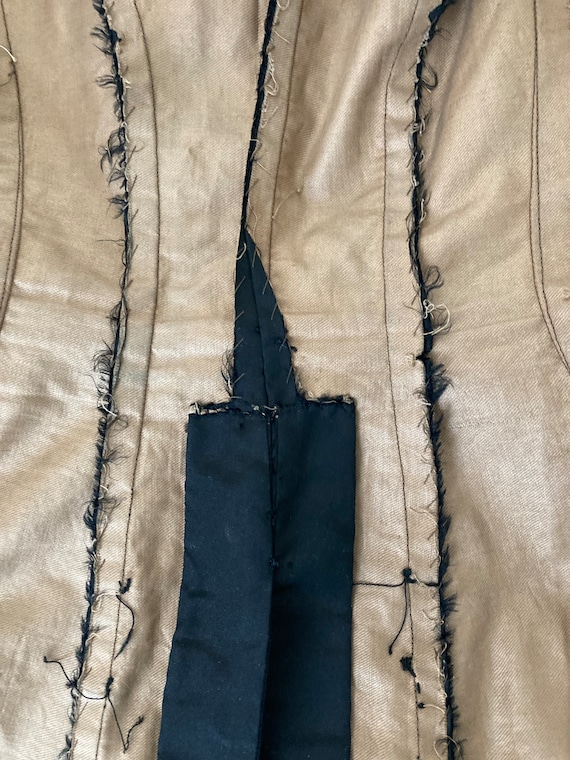 Antique Black Victorian Bodice/ 1800’s / Antique … - image 7