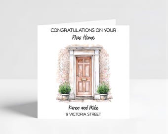 Congratulations on your New Home Greeting Card | Personalised