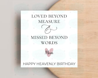 Tarjeta personalizada de feliz cumpleaños celestial