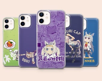 Uma Musume Phone Case Oguri Cap Derby Cover for iPhone 17, 16Pro, 15, 14, 13, Samsung S25, S24, S23, S22Fe, A16, A56, A55, Pixel 10Pro, 9Pro