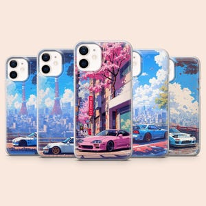 Car JDM Phone Case Supra RX-8 Japan Auto Cover for iPhone 17Pro, 16, 15, 14, 13, 12, Samsung S26, S25, S24, S23Fe, A16, A56, Pixel 10A, 9Pro
