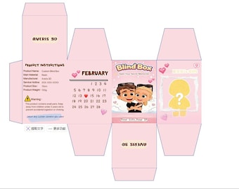 Boîte cadeau surprise à faire soi-même - Emballage personnalisé dans une boîte aveugle pour cadeaux, boîte cadeau personnalisée