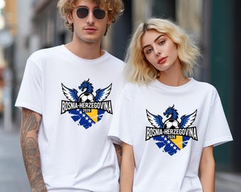 Bosnia 2026  Shirt, Zmajevi Soccer Tee, Football Supporter Tshirt, Gift for Bosnian Fan, Sports Tournament Merch