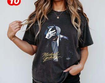 Michael Jackson Shirt, king of pop, moonwalker shirt, Thriller era, oversized tee, concert graphic tee, 80s Music Dance T-Shirt