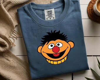 Comfort Colors Orange Cartoon Guy Shirt, Funny Best Friend Tee, Nostalgic 90s Top, Theme Party T-Shirt, Cute Retro Graphic Tee