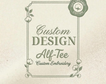 Sudadera bordada a medida, camiseta bordada personalizada, sudadera con capucha con logo personalizado, camiseta de algodón orgánico con texto personalizado, ropa minimalista.