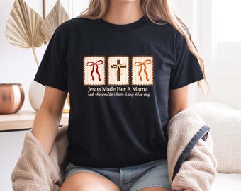 Camiseta para mamá, regalo del Día de la Madre, camiseta de mamá con lazo coqueto, camiseta de mamá con estampado de leopardo, top floral "La mejor mamá del mundo", regalo para mamás primerizas, camiseta "Linda mamá Life"