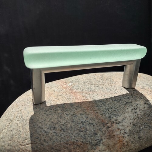 Set of Ten 3 Tumbled Glass Pull Etsy