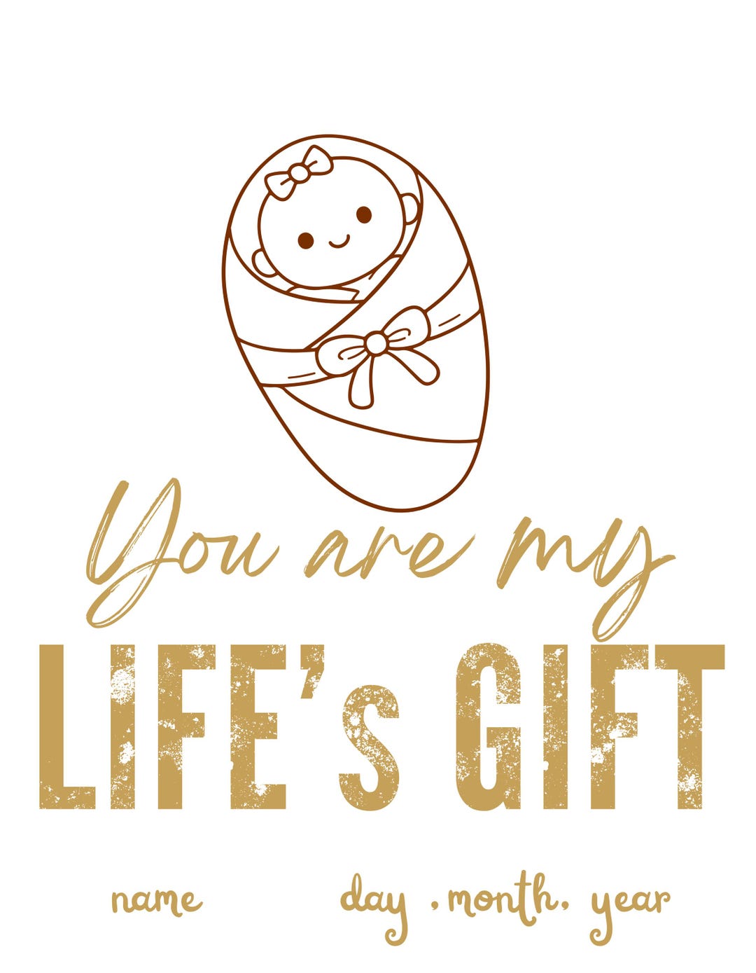 Personalized Baby Birth Announcement Print, Nursery Wall Art, Keepsake ...