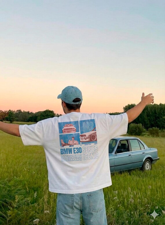 Retro BMW E30 M3 T-Shirt, Vintage 90s Racing Graphic Tee, Gods Chariot S14 Engine Art, Premium Heavyweight Streetwear, Ultimate Car Guy Gift