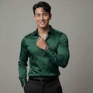 slim fit dress slacks Buy Dark Green Slim Fit Formal Shirt for Mens Online at Jack&Jones main image 1