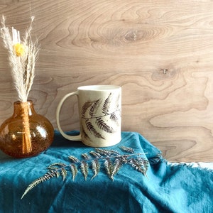 Fern Leaf Ceramic Mug