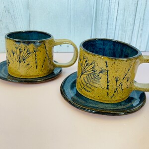 Colorado Wildflower Ceramic Espresso Mugs