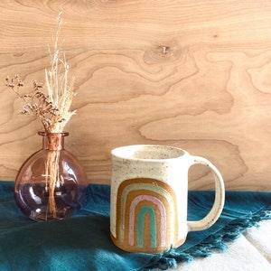 Handmade Rainbow Ceramic Mug