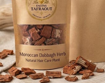 Premium Moroccan Dabbagh Herb Natural Hair Care Traditional Moroccan Herbal Treatment 100% Natural Plant Herbal عشبة الدباغ المغربية الفاخرة