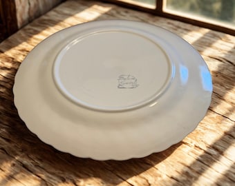 Vintage Salem Swirl Bone China Plates – Mid-Century American Dinnerware Set