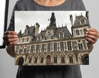 Paris Architecture Print, French Baroque Facade Photography, Moody Paris Wall Art, Parisian Travel Poster, French Home Decor Gift